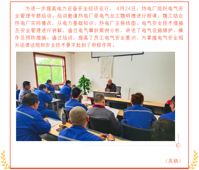 熱電廠組織電氣專題培訓33