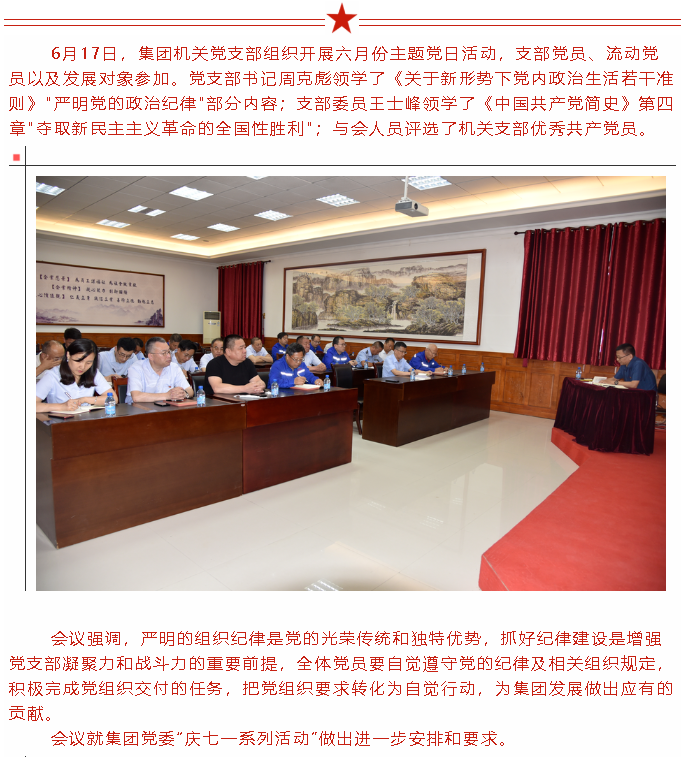 集團機關黨支部開展主題黨日活動52