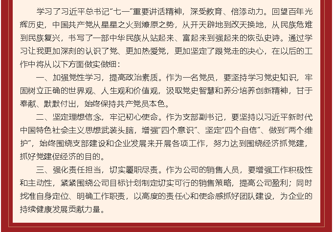 學習習近平慶祝建黨百年講話心得體會（二）56